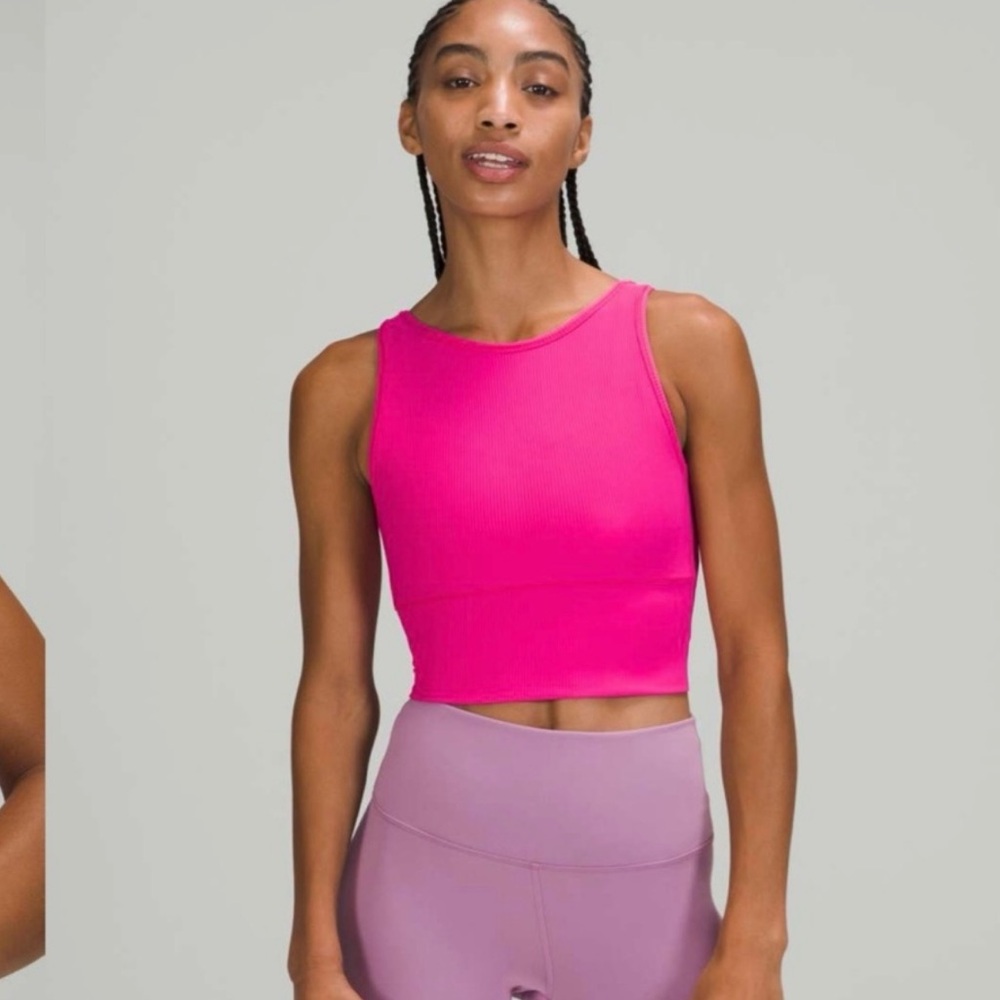 Lululemon Power Pivot Tank Top *Rib sonic pink
